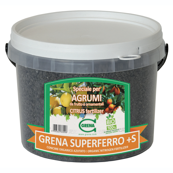 GRENA SUPERFERRO +S PER AGRUMI - Produzione di concimi organici e organo  minerali e biostimolanti