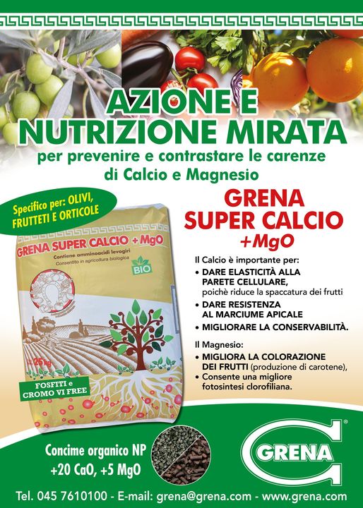 Action et nutrition ciblee avec Grena SuperCalcio 2MgO