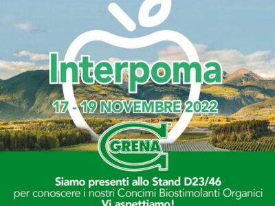 Dal 17 al 19 novembre parteciperemo a Interpoma 2022 la