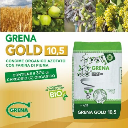 NEU: GRENA GOLD 10,5 neuer organischer Dünger nur mit Federmehl und