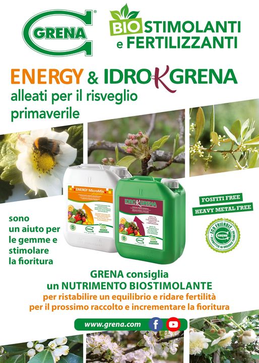 Spring awakening! Energy Idrogrena and Idro K grena are the